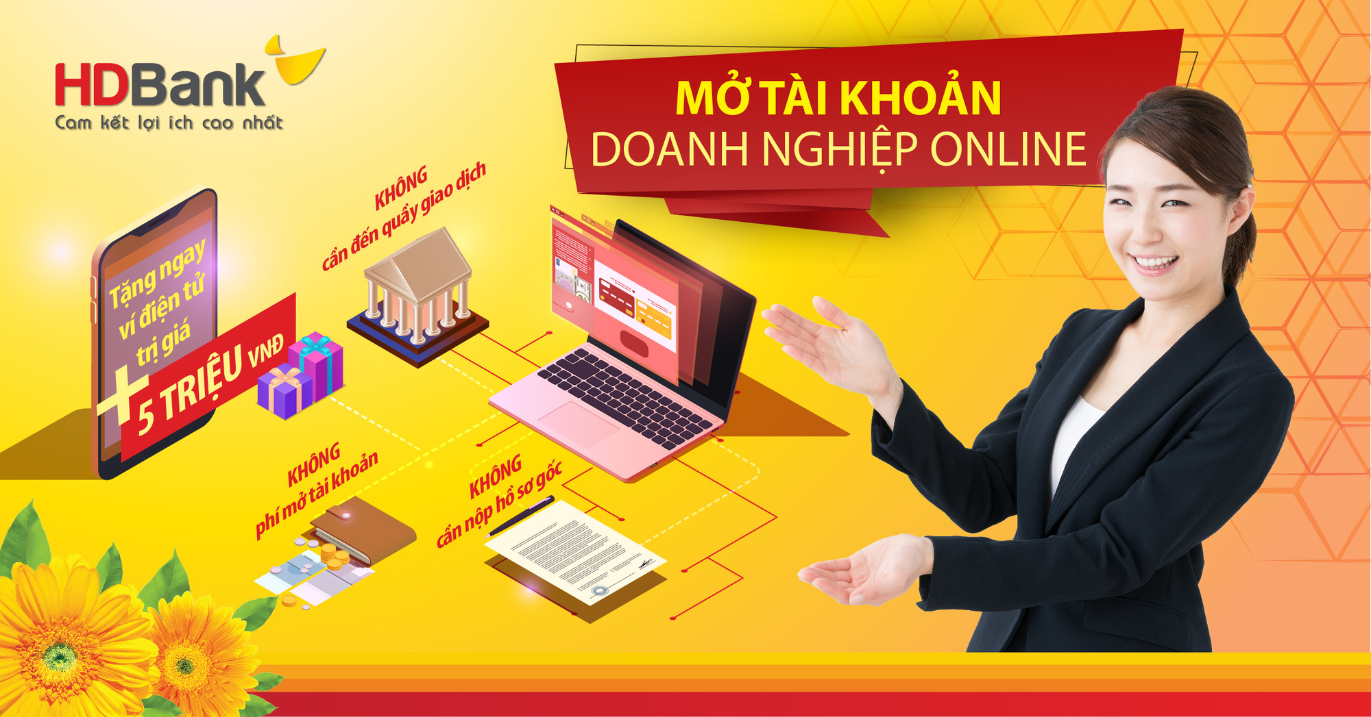 HDBank tiên phong triển khai mở tài khoản doanh nghiệp online - Ảnh 1.