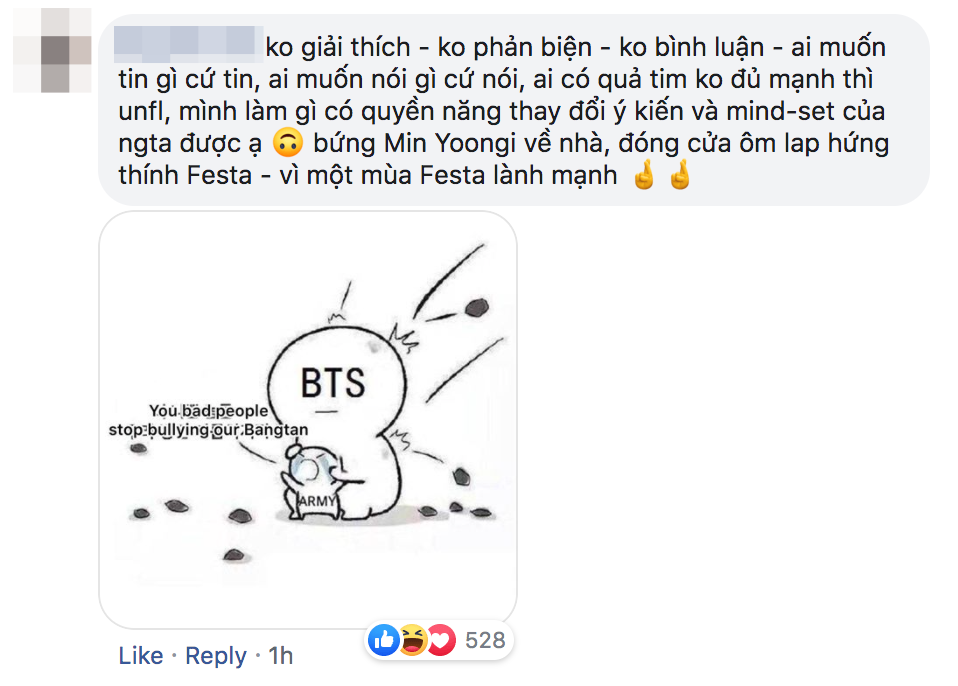 Netizen Việt phản ứng gay gắt sau lời phủ nhận của Big Hit về câu nói tiếng Việt không rõ nguồn gốc trong ca khúc của SUGA (BTS) - Ảnh 8.