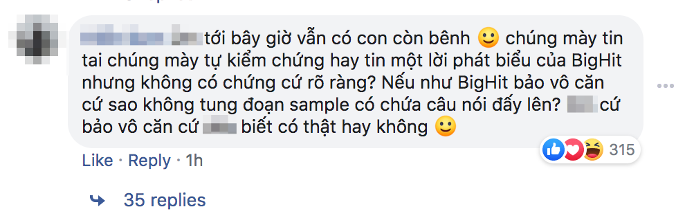 Netizen Việt phản ứng gay gắt sau lời phủ nhận của Big Hit về câu nói tiếng Việt không rõ nguồn gốc trong ca khúc của SUGA (BTS) - Ảnh 7.