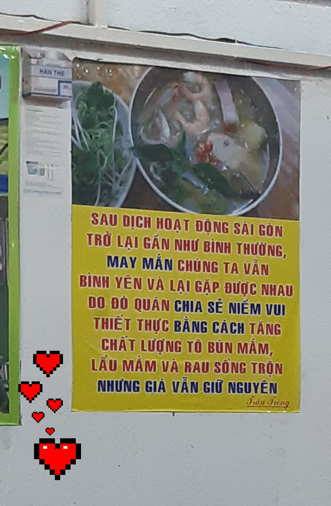 Cử chỉ ấm lòng của quán bún mắm ở Sài Gòn trong thời kì khó khăn khiến ai cũng cảm kích - Ảnh 1.