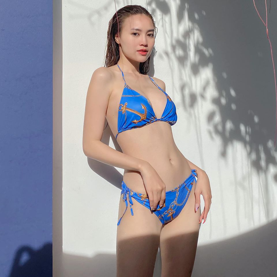 Khoe thân hình gợi cảm hết nấc với bộ bikini quyến rũ, Ninh Dương Lan Ngọc khẳng định bản thân không gầy ốm như nhiều người vẫn nói - Ảnh 1.