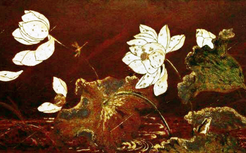 Vẻ đẹp thanh bình của thiên nhiên trong tranh sơn mài của Phạm Hậu
