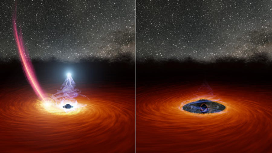 Lần đầu tiên trong lịch sử, các nhà thiên văn học quan sát được 1 hố đen vừa chớp mắt - Ảnh 1.