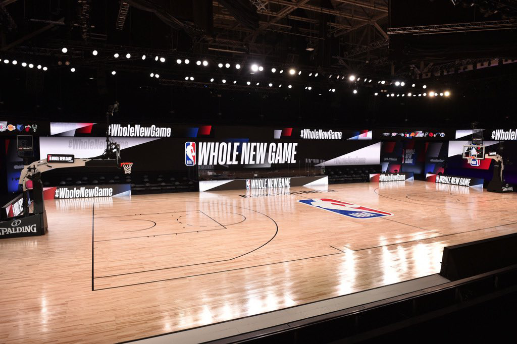 Lộ diện hình ảnh sân đấu chính thức của NBA trong khu cách ly Walt Disney World - Ảnh 3.