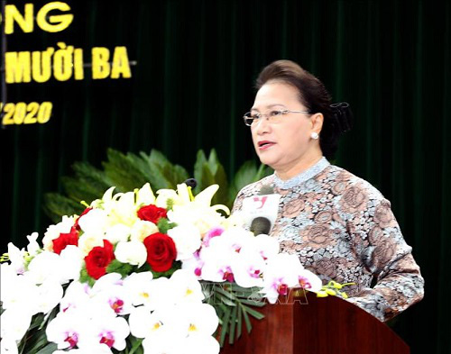 Chủ tịch Quốc hội dự Kỳ họp thứ 13 HĐND tỉnh Hải Dương - Ảnh 1.