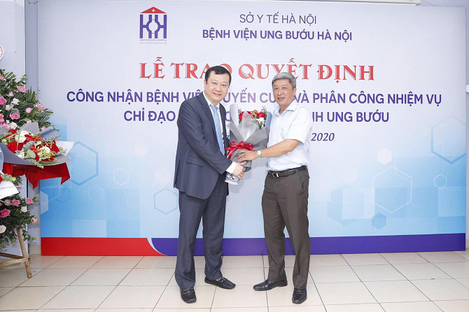 Hà Nội thêm một bệnh viện được Bộ Y tế công nhận là tuyến cuối khám, chữa bệnh chuyên khoa ung bướu cùng Bệnh viện K - Ảnh 1.