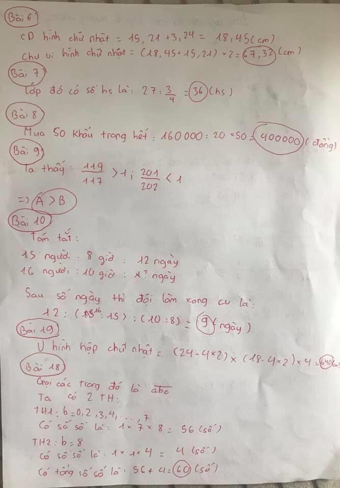 Đề thi và đáp án chi tiết môn Toán tuyển sinh vào lớp 6 trường THCS Lương Thế Vinh: 60 phút trả lời 20 câu hỏi - Ảnh 5.