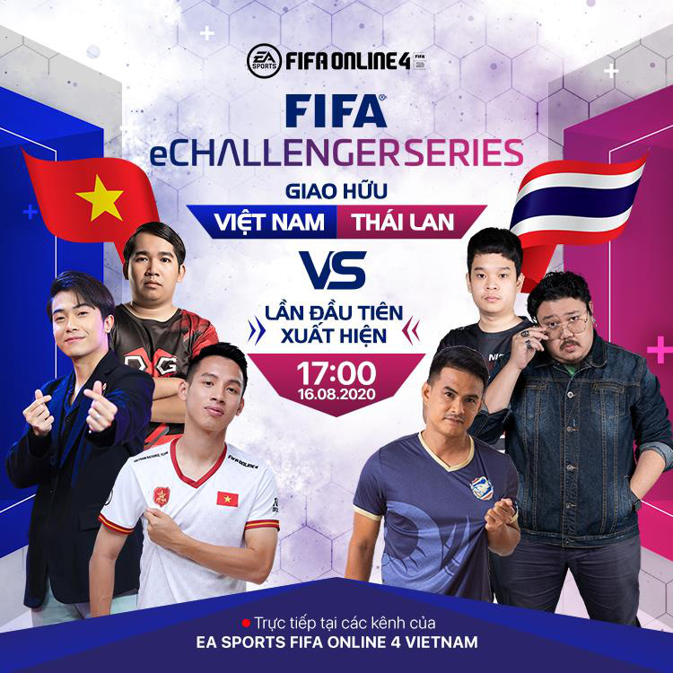 Hùng Dũng, Cris Devil Gamer, Vermisse đại diện Việt Nam thi đấu FIFA Online 4 với Thái Lan tại FIFA eCHALLENGER - Ảnh 1.