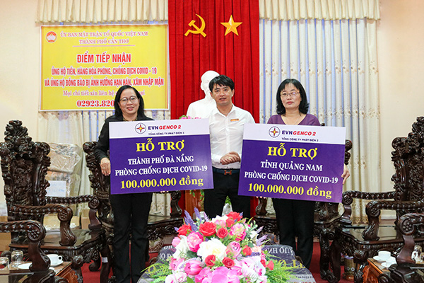 EVNGENCO 2 ủng hộ cho Đà Nẵng và Quảng Nam chống dịch Covid-19 - Ảnh 1.
