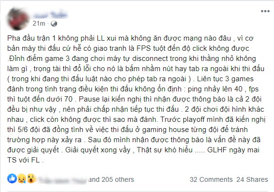 Sau trận thua GAM, quản lý CERBERUS Esports bất ngờ lên tiếng về điều kiện thi đấu không đảm bảo tại GG Stadium - Ảnh 1.