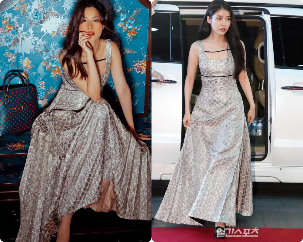 Bụng bầu vượt mặt, Đông Nhi vẫn hờ hững sexy "quên lối" khi đụng hàng với loạt kiều nữ, còn lấn át cả IU với bộ đầm hơn 80 triệu - Ảnh 7. Bụng bầu vượt mặt, Đông Nhi vẫn hờ hững sexy "quên lối" khi đụng hàng với loạt kiều nữ, còn lấn át cả IU với bộ đầm hơn 80 triệu - Ảnh 7.
