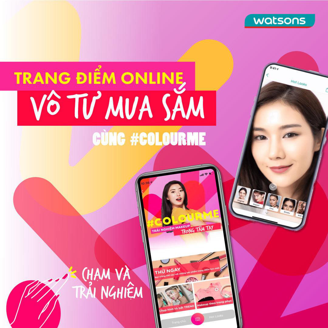 Không cần phải ra tiệm, trải nghiệm tính năng makeup thử tại nhà trên app Watsons cực dễ dàng - Ảnh 2.