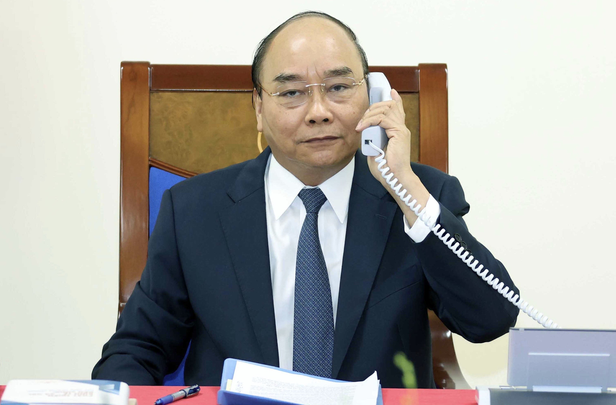Thủ tướng Nguyễn Xuân Phúc điện đàm với Thủ tướng Đức - Ảnh 1. Thủ tướng Nguyễn Xuân Phúc điện đàm với Thủ tướng Đức - Ảnh 1.