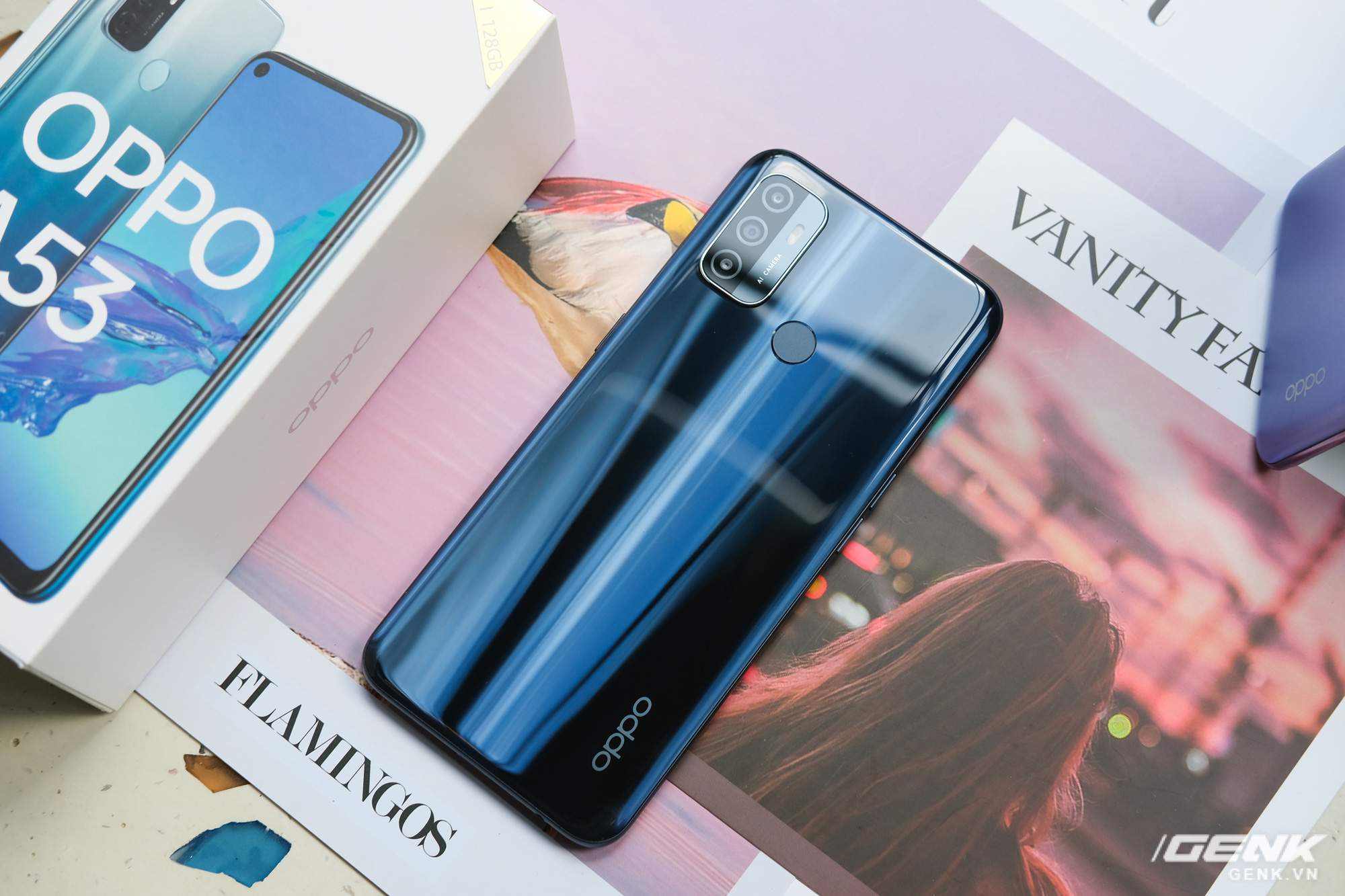 Cận cảnh smartphone giá rẻ OPPO A53 vừa ra mắt: 3 camera sau, màn 90Hz, pin 5000 mAh, sạc nhanh 18W, giá 4,49 triệu đồng - Ảnh 1.