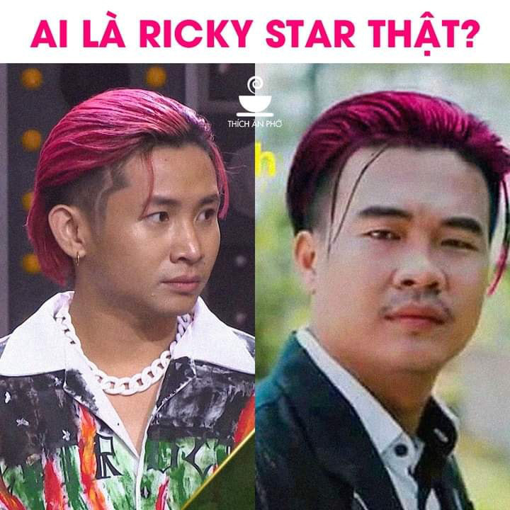 Wowy ngỡ ngàng tag hẳn Ricky Star vào bức ảnh chế mái tóc hồng huyền thoại - Ảnh 1. Wowy ngỡ ngàng tag hẳn Ricky Star vào bức ảnh chế mái tóc hồng huyền thoại - Ảnh 1.