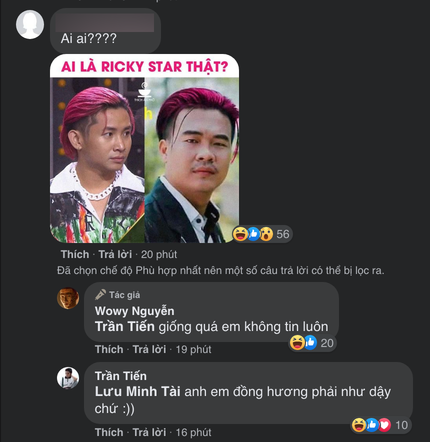 Wowy ngỡ ngàng tag hẳn Ricky Star vào bức ảnh chế mái tóc hồng huyền thoại - Ảnh 2. Wowy ngỡ ngàng tag hẳn Ricky Star vào bức ảnh chế mái tóc hồng huyền thoại - Ảnh 2.