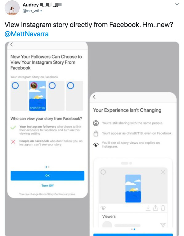 Instagram sẽ cho phép người dùng xem story ngay từ trên Facebook - Ảnh 1. Instagram sẽ cho phép người dùng xem story ngay từ trên Facebook - Ảnh 1.