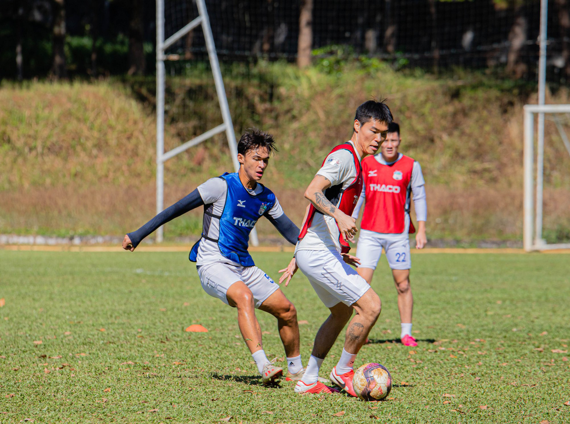 Cầu thủ Hàn Quốc Kim Dong Su hội quân cùng HAGL và ra mắt HLV trưởng Kiatisak - Ảnh 3.