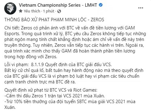 Thầy Giáo Ba bày tỏ bức xúc trước án phạt dành cho SBTC, yêu cầu sự rõ ràng đến từ phía VCS - Ảnh 1.