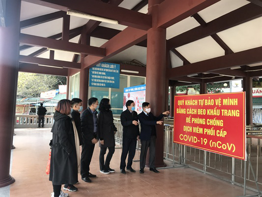 Tăng cường tuyên truyền phòng, chống dịch Covid-19 tại chùa Hương - Ảnh 2.
