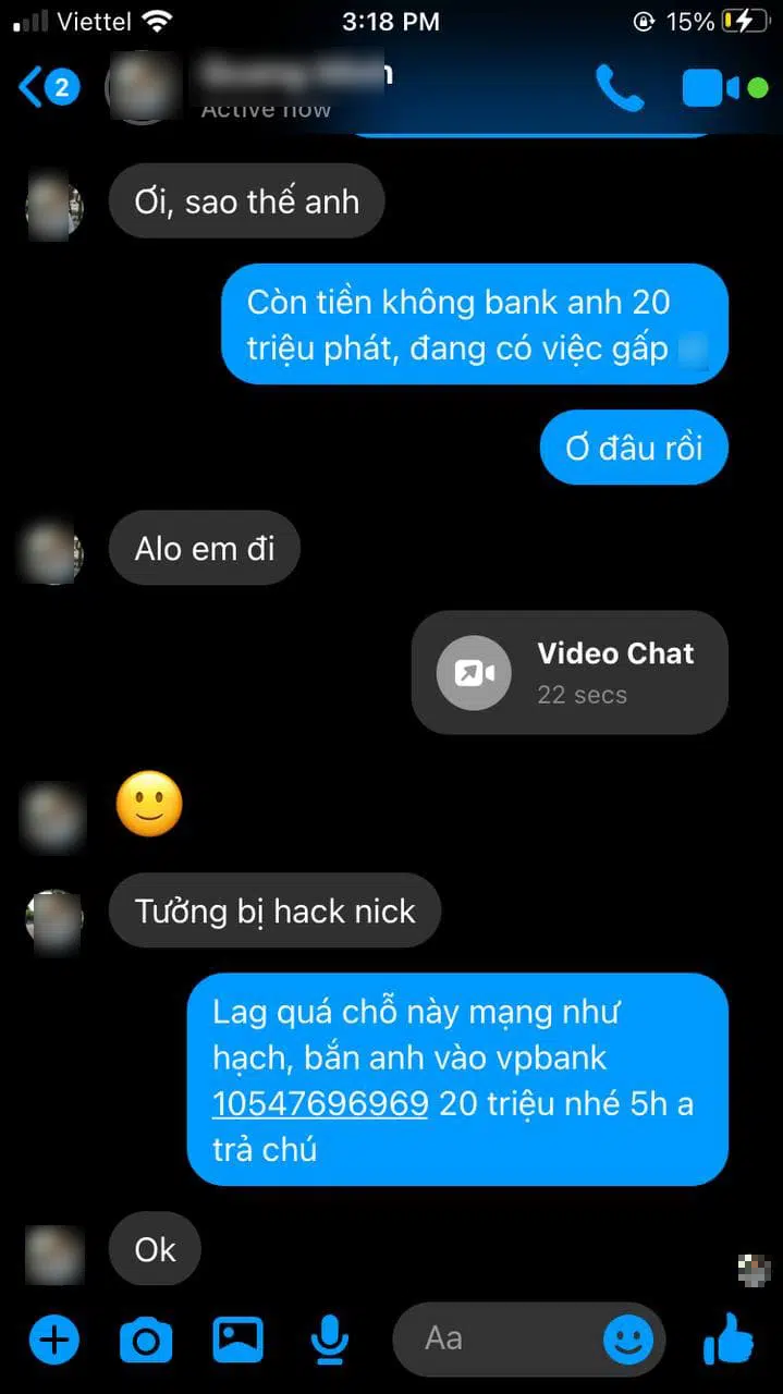 Ức phát khóc vì &quot;mất trắng&quot; 20 triệu khi bạn gọi điện vay tiền qua Messenger, cô gái lên tiếng cảnh báo thủ đoạn lừa đảo ngày càng xảo quyệt của kẻ gian - Ảnh 2.