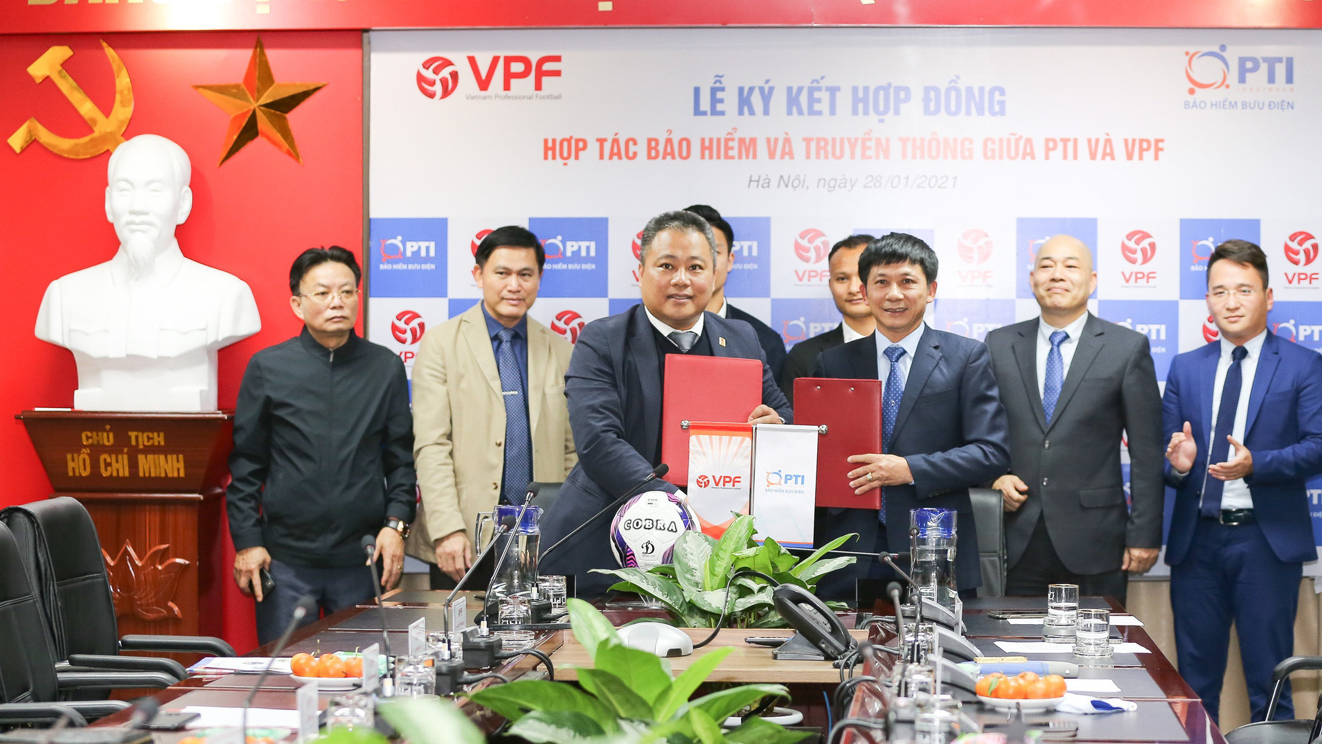 PTI năm thứ 4 liên tiếp đồng hành cùng VPF đóng góp cho sự phát triển của bóng đá Việt Nam