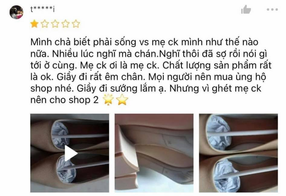 Nhận được đôi giày tốt nhưng người phụ nữ này vẫn vội vã đánh giá 2 sao cho shop giày vì lý do &quot;chẳng liên quan gì&quot; khiến dân mạng &quot;uất ức&quot; thay chủ shop - Ảnh 1.