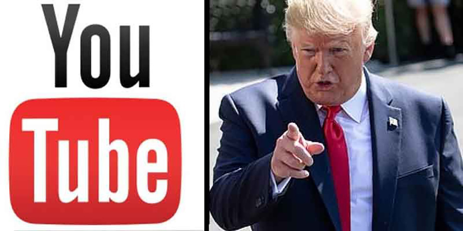 Sau khi bị block tài khoản mạng xã hội, Tổng thống Donald Trump tiếp tục bị YouTube xóa video - Ảnh 1.