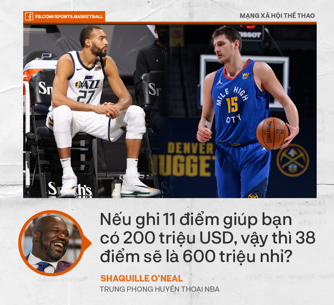 Khen ngợi Nikola Jokic, Shaquille O'Neal vẫn khiến NHM nhớ tới Rudy Gobert - Ảnh 2.