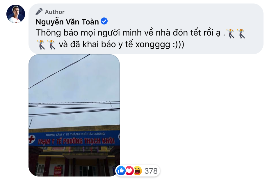 Văn Toàn không còn phải đón Tết 2021 trong cô đơn - Ảnh 2.