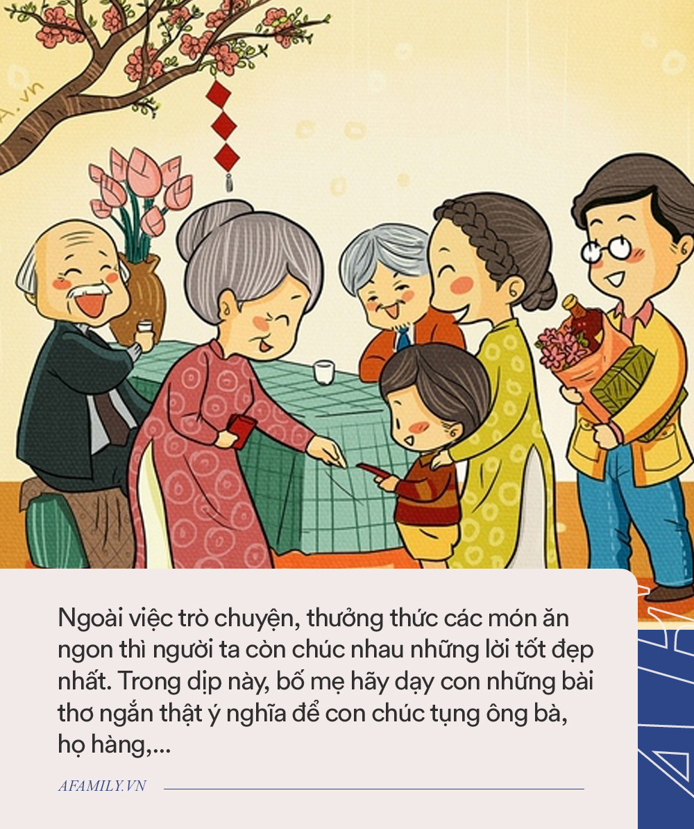 Tết đến bố mẹ hãy dạy con ngay 10 bài thơ chúc Tết siêu hay này: Chúc xong cả nhà cười hớn hở, lì xì trao bé đầy hai tay  - Ảnh 2.