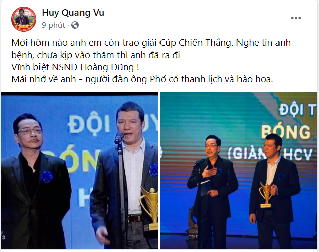 Nhiều cầu thủ bàng hoàng, tiếc thương khi hay tin NSND Hoàng Dũng qua đời - Ảnh 4.