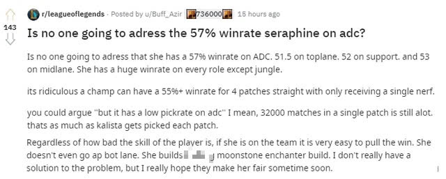 Cộng đồng LMHT kêu gọi Riot nerf nặng Seraphine bởi cô nàng đang quá bá đạo ở vị trí... Xạ thủ - Ảnh 3.