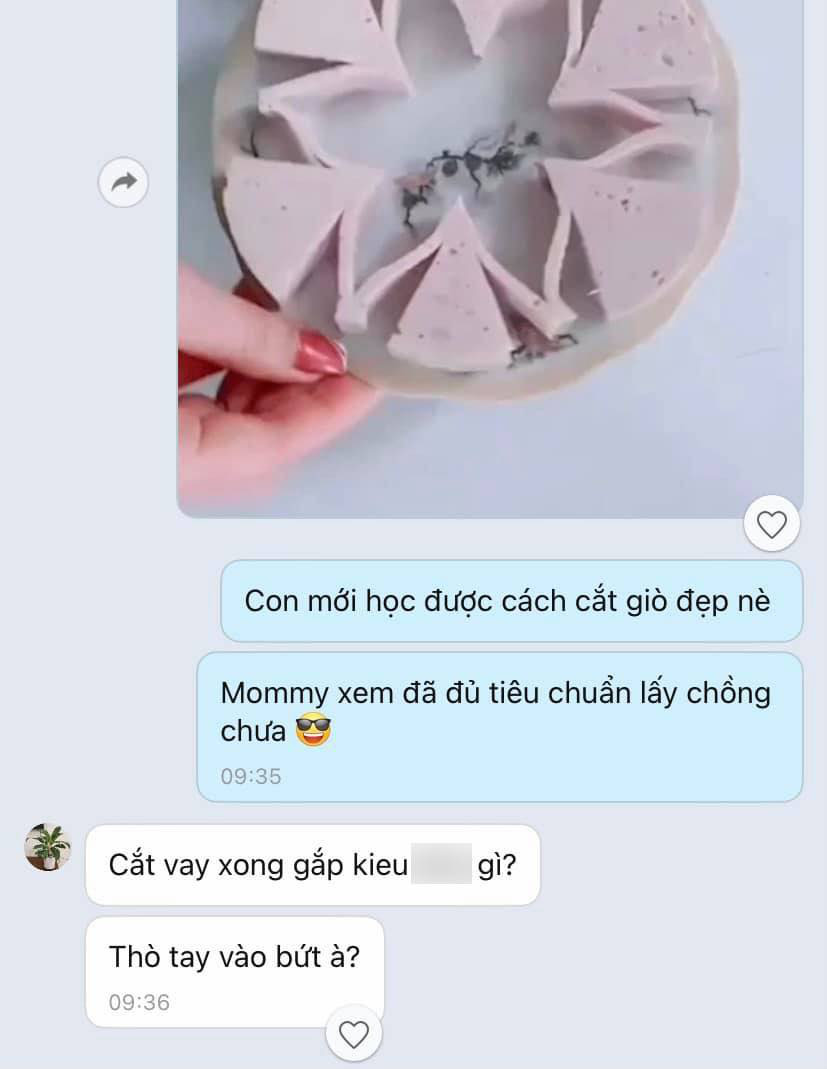 Cô nàng học được cách cắt giò lụa đẹp như bông hoa 5 cánh nhưng thành phẩm ra lò lại bị mẹ &quot;dội gáo nước lạnh&quot; vì không biết phải ăn như thế nào!? - Ảnh 3.