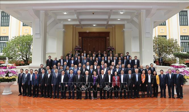 Bộ Chính trị gặp mặt thân mật các đồng chí nguyên Ủy viên Bộ Chính trị, Ban Bí thư, Trung ương khóa XII - Ảnh 3.