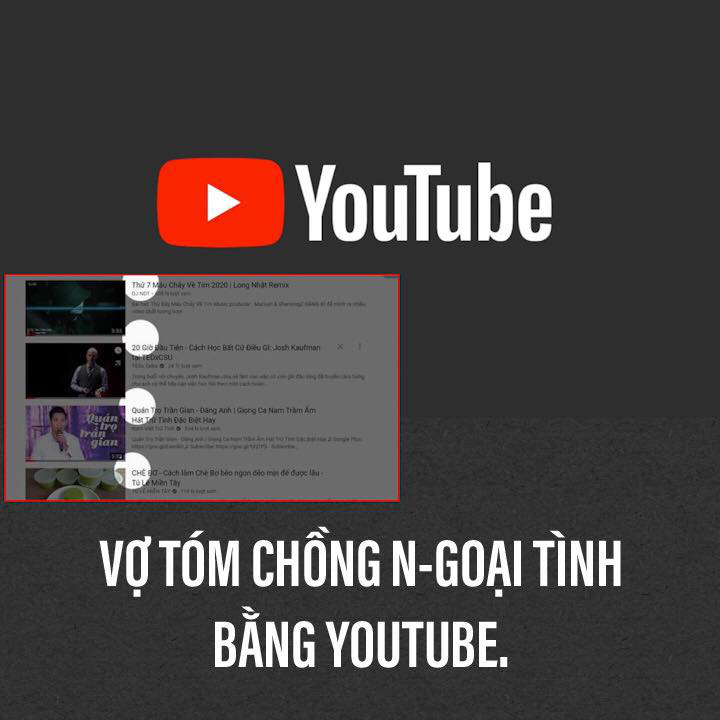 Phát hiện chồng xem video bất thường trên Youtube, vợ cao tay luận ra mật mã ngoại tình - Ảnh 1.