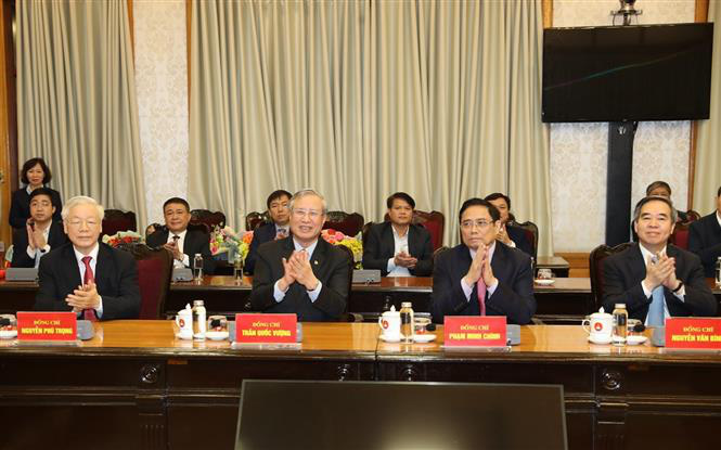 Tổng Bí thư, Chủ tịch nước Nguyễn Phú Trọng trao Quyết định phân công Ủy viên Bộ Chính trị - Ảnh 5.
