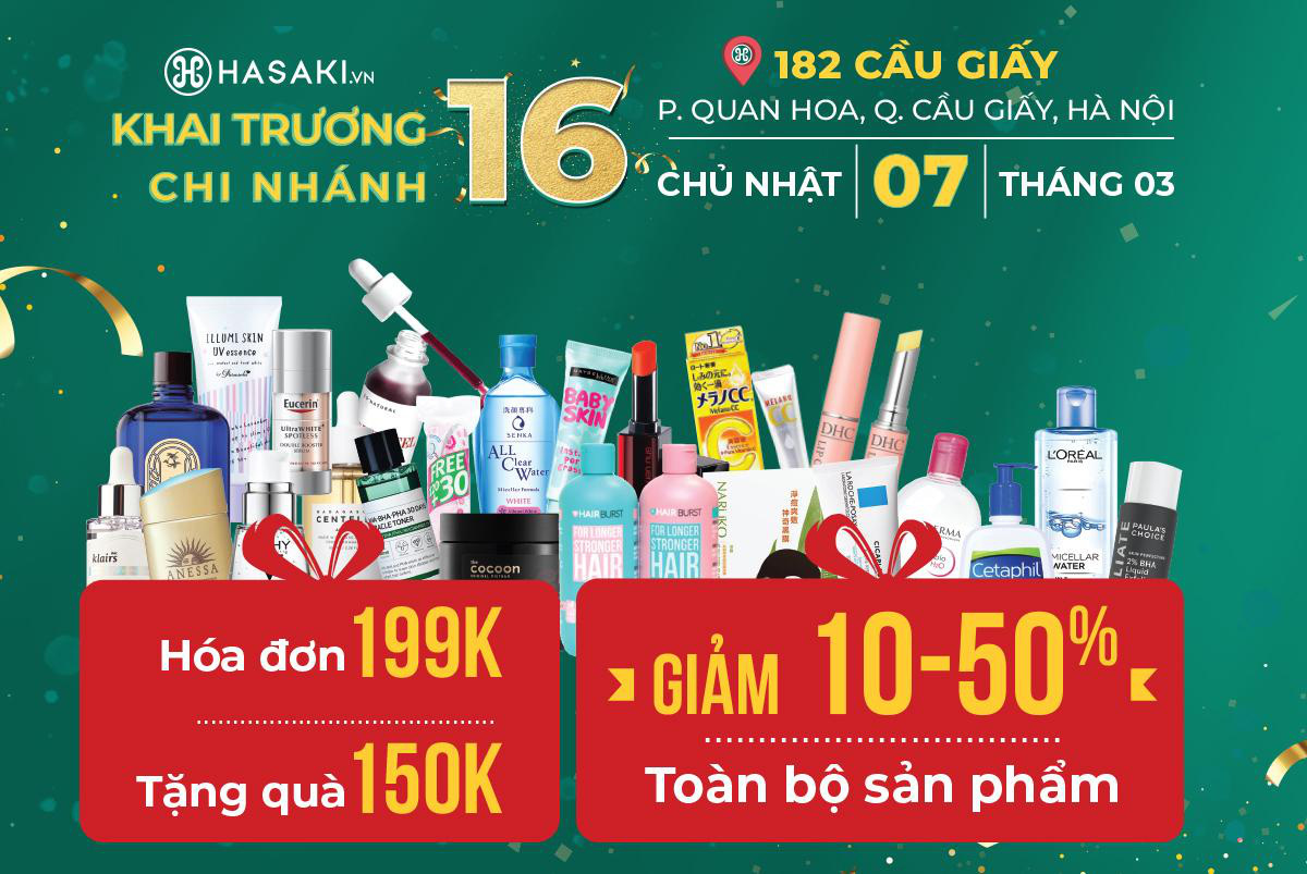 HOT: Hasaki chi nhánh 16 tại Hà Nội sẽ khai trương vào ngày 7/3, các tín đồ chuẩn bị mua sắm thả ga với hàng loạt deal HOT chỉ 1K, 8K, 2K - Ảnh 2.