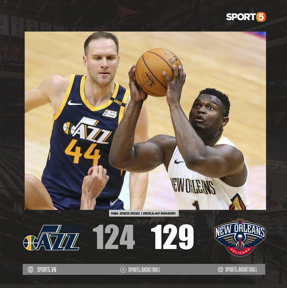 Big-3 trẻ tuổi tỏa sáng, New Orleans Pelicans thắng thuyết phục Utah Jazz - Ảnh 3.