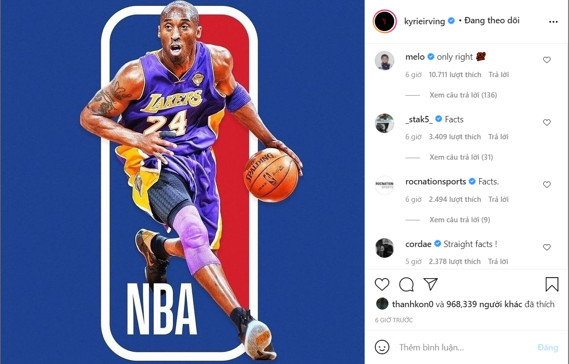 Kobe Bryant trở thành logo NBA là điều bất khả thi: Lí do thật sự là gì? - Ảnh 1.