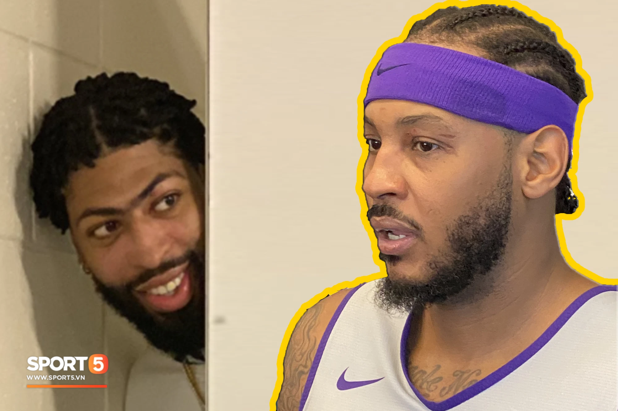 Carmelo Anthony "nâu con mắt" sau buổi tập vì Anthony Davis - Ảnh 1. Carmelo Anthony "nâu con mắt" sau buổi tập vì Anthony Davis - Ảnh 1.