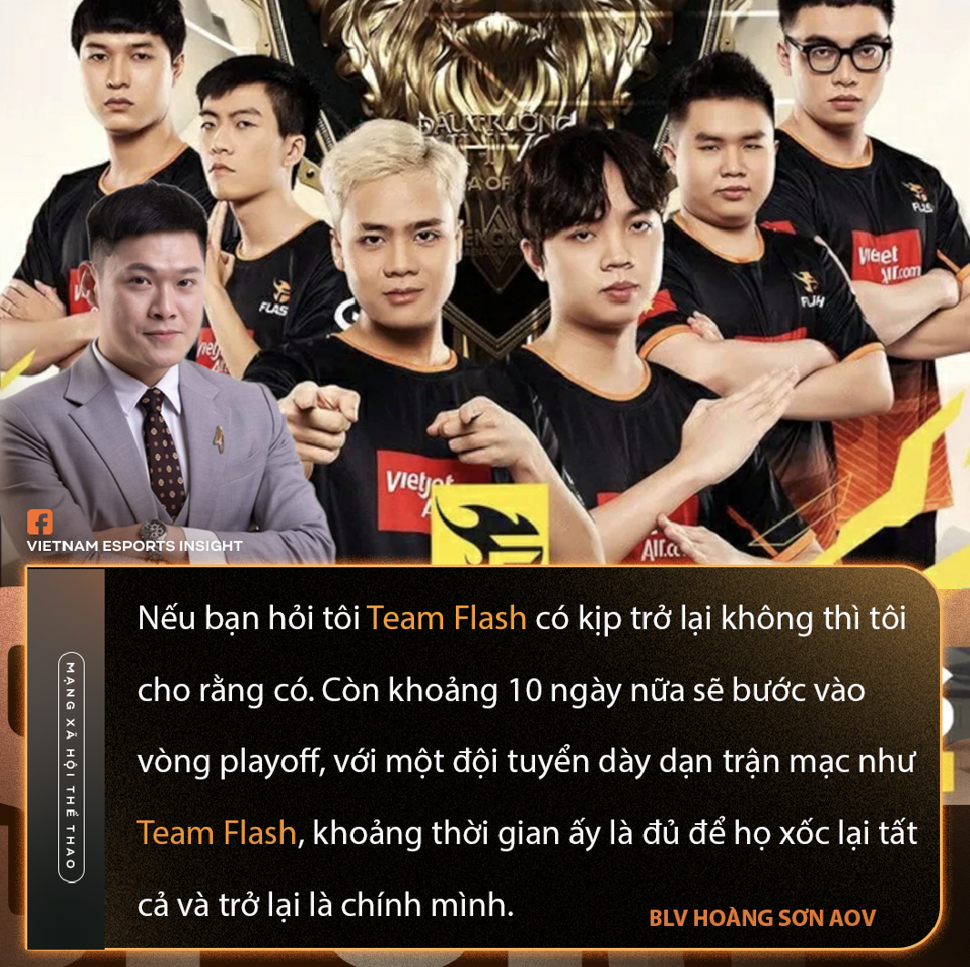 BLV Hoàng Sơn AOV: &quot;Team Flash còn đủ thời gian và bản lĩnh để xốc lại tất cả và trở lại là chính mình&quot; - Ảnh 7.