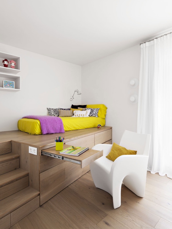 Thiết kế giường giật cấp giúp phòng ngủ nhỏ vừa rộng hơn lại vừa đẹp miễn chê - Ảnh 6.