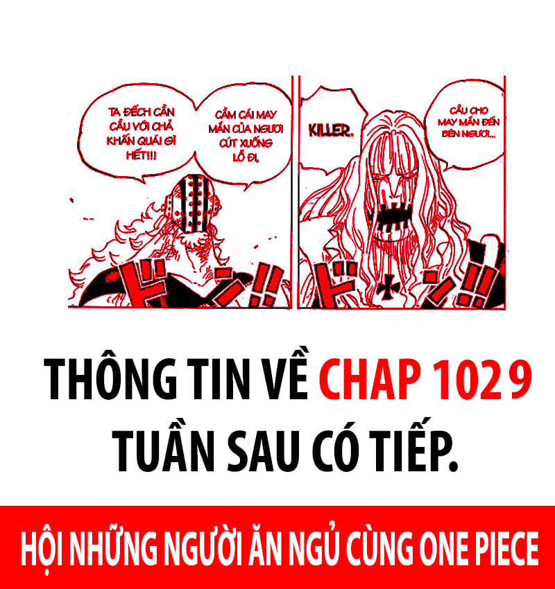 Spoil nhanh One Piece chap 1029: Sanji bối rối rút lui, Killer hạ gục thầy bói Hawkins - Ảnh 2.