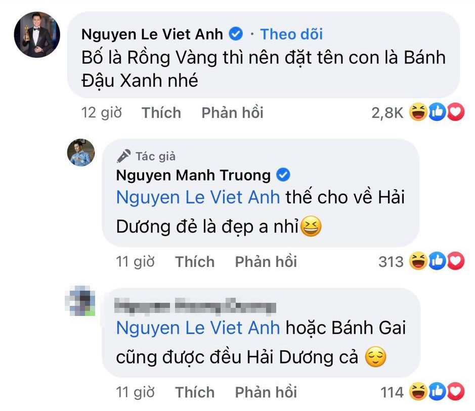 Hương vị tình thân: &quot;Shark Long&quot; Mạnh Trường xin tên đặt cho con, fan tư vấn cực hài, dí dỏm nhất là Việt Anh - Ảnh 2.