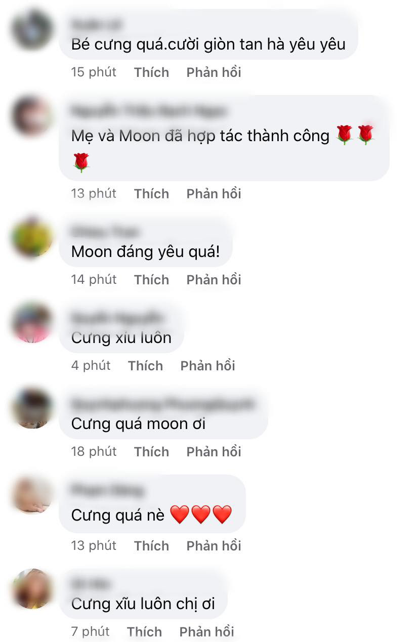 Tiếng cười &quot;giòn tan&quot; cực đáng yêu của nhóc tỳ nhà Võ Hạ Trâm khiến dân tình thích thú. - Ảnh 2.