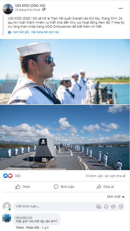 Fanpage của Hải quân Mỹ bị hack để livestream Đế Chế, lập tức bị dân mạng Việt gạ kèo: Chấp Yamato 2 dân, chơi không? - Ảnh 5.