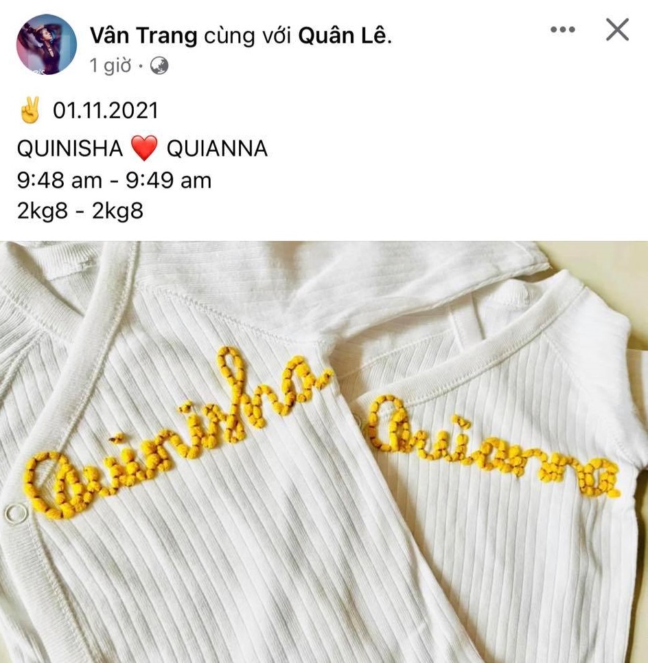 HOT: Vân Trang hạ sinh một cặp sinh đôi - Ảnh 2.