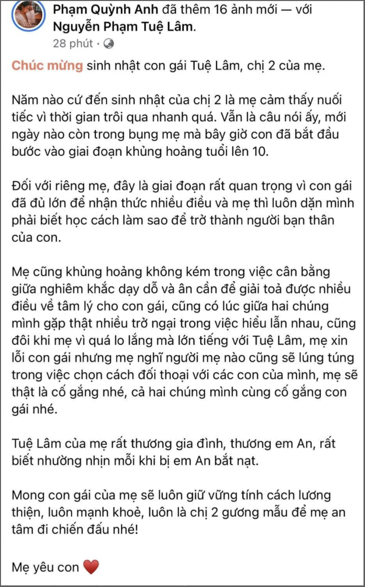 Phạm Quỳnh Anh hội ngộ chồng cũ, chụp ảnh gia đình như chưa hề chia ly - Ảnh 2.