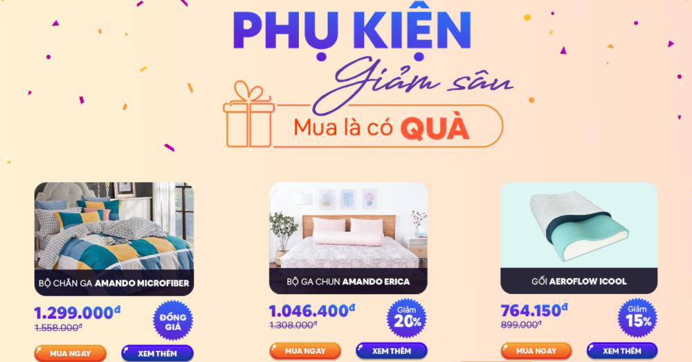 Black Friday “sale chạm đáy” hấp dẫn tại Vua Nệm, hàng trăm sản phẩm hot đồng loạt giảm 50%   - Ảnh 5.